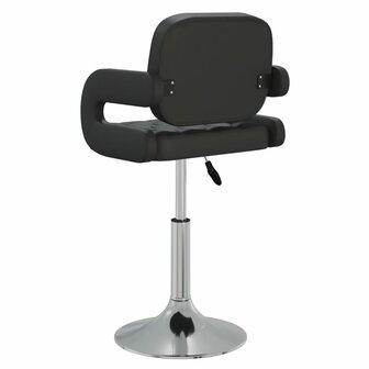 Eetkamerstoelen draaibaar 4 st kunstleer zwart 8720286756355 5