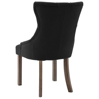 Eetkamerstoelen 2 st stof zwart 8720286052440 6