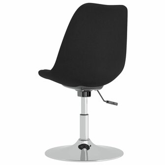 Eetkamerstoelen 4 st draaibaar stof zwart 8720286676585 7