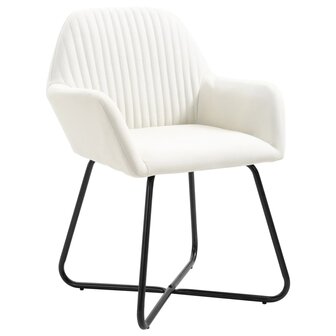 Eetkamerstoelen 4 st stof cr&egrave;mekleurig 8719883695587 2