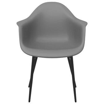 Eetkamerstoelen 6 st PP grijs 8720286712405 4