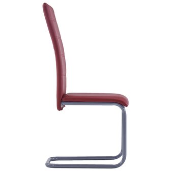 Eetkamerstoelen 6 st kunstleer rood 8719883718941 4