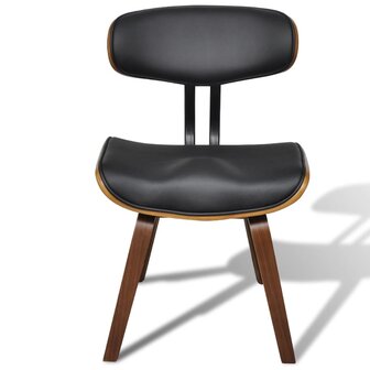 Eetkamerstoelen 2 st gebogen hout en kunstleer 8718475880875 5