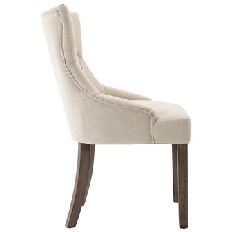 Eetkamerstoelen 2 st stof beige 8720286052471 5