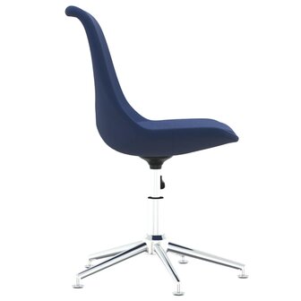 Eetkamerstoelen draaibaar 6 st stof blauw 8720286721605 5