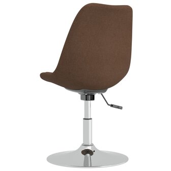 Eetkamerstoelen draaibaar 6 st stof bruin 8720286721070 5