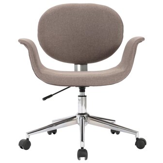 Eetkamerstoelen 4 st draaibaar stof taupe 8720286023112 3