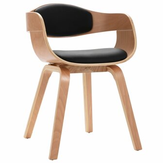 Eetkamerstoelen 4 st gebogen hout en kunstleer 8720286020586 3