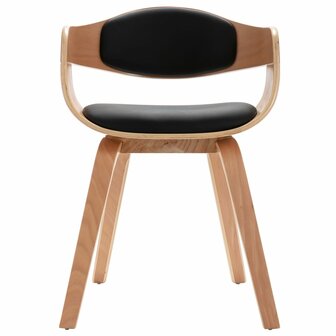 Eetkamerstoelen 4 st gebogen hout en kunstleer 8720286020586 4