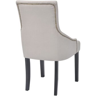 Eetkamerstoelen 6 st stof cr&egrave;megrijs 8718475978251 5