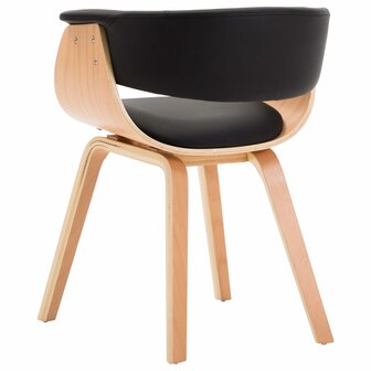 Eetkamerstoelen 6 st gebogen hout en kunstleer zwart 8719883751269 5