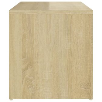 Bijzettafel 59x36x38 cm bewerkt hout sonoma eikenkleurig 8720286559000 5