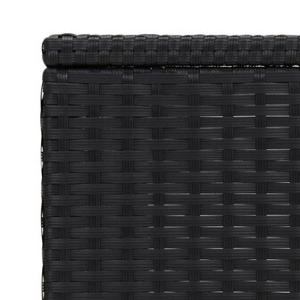 Bijzettafel C-vormig 40x35x60 cm poly rattan zwart 8720845679118 6