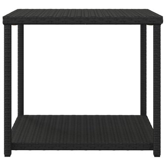 Bijzettafel 55x45x49 cm poly rattan zwart 8720845679095 3