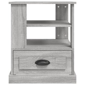 Bijzettafel 50x50x60 cm bewerkt hout grijs sonoma eikenkleurig 8720845793043 6