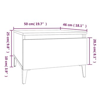 Bijzettafels 2 st 50x46x35 cm bewerkt hout gerookt eikenkleurig 8720845668723 11