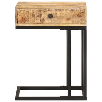 Bijzettafel U-vormig 45x30x61 cm massief mangohout 8719883998299 3