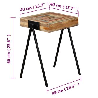 Bijzettafel massief hergebruikt teakhout 8718475577461 9