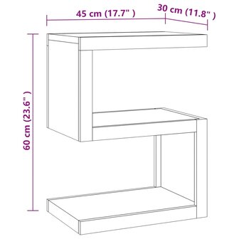 Bijzettafel 45x30x60 cm mass&ndash;&ndash;ief teakhout 8720286819081 7