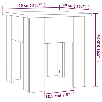 Salontafel 40x40x42 cm bewerkt hout bruin eikenkleur 8720286837573 7