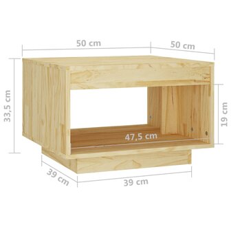 Salontafel 50x50x33,5 cm massief grenenhout 8720286610411 7