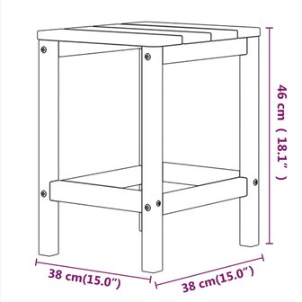 Tuintafel Adirondack 38x38x46 cm HDPE bruin 8720286816639 7