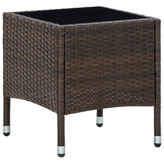 Tuintafel 40x40x45 cm poly rattan bruin 8719883855844 1