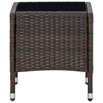 Tuintafel 40x40x45 cm poly rattan bruin 8719883855844 3