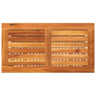 Tuintafel 70x38x42 cm poly rattan en acaciahout zwart 8721012308060 6