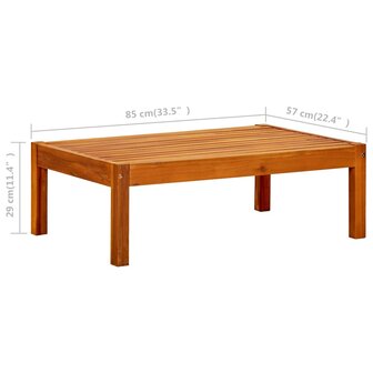 Tuintafel 85x57x29 cm massief acaciahout 8720286108109 6