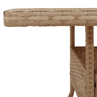 Tuintafel 80x80x75 cm poly rattan en acaciahout beige 8721012451476 10