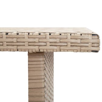 Tuintafel 110x60x67 cm poly rattan beige 8719883755304 5