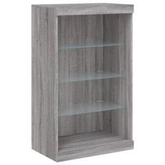 Dressoir met LED-verlichting 60,5x37x100 cm grijs sonoma eiken 8721012252967 3