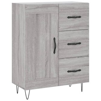 Dressoir 69,5x34x90 cm bewerkt hout grijs sonoma eikenkleurig 8720845870935 2