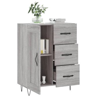 Dressoir 69,5x34x90 cm bewerkt hout grijs sonoma eikenkleurig 8720845870935 4