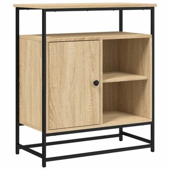 Dressoir 69x35x80 cm bewerkt hout sonoma eikenkleurig 8721012127067 2