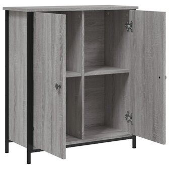 Dressoir 70x30x80 cm bewerkt hout grijs sonoma 8721012126985 5