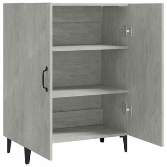 Dressoir 70x34x90 cm bewerkt hout betongrijs 8720286972236 4