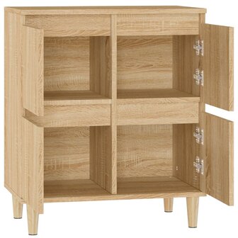 Dressoir 60x35x70 cm bewerkt hout sonoma eikenkleurig 8720845739294 8