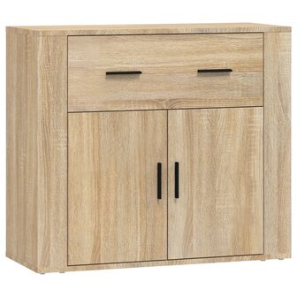 Dressoir 80x33x70 cm bewerkt hout sonoma eikenkleurig 8720287220879 2