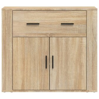 Dressoir 80x33x70 cm bewerkt hout sonoma eikenkleurig 8720287220879 3