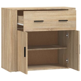 Dressoir 80x33x70 cm bewerkt hout sonoma eikenkleurig 8720287220879 4