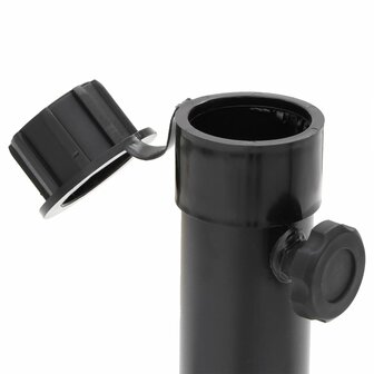 Parasolvoet inklapbaar voor &Oslash;38/48 mm stok staal glanzend zwart 8721012989528 6