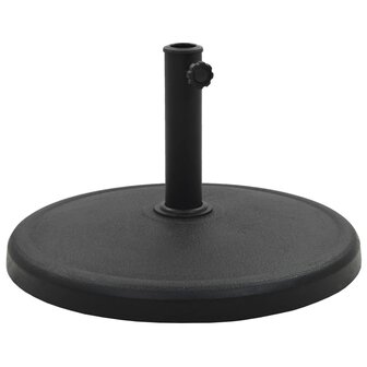 Parasolvoet rond 19 kg polyresin zwart 8718475714415 1