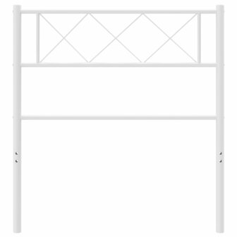 Hoofdbord 100 cm metaal wit 8721012191341 3