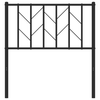 Hoofdbord 80 cm metaal zwart 8721012249974 4