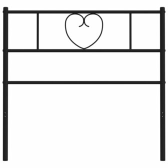 Hoofdbord 100 cm metaal zwart 8721012048515 5