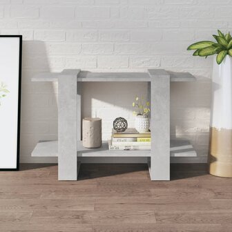 Boekenkast/kamerscherm 80x30x51 cm betongrijs 8720286842898 3