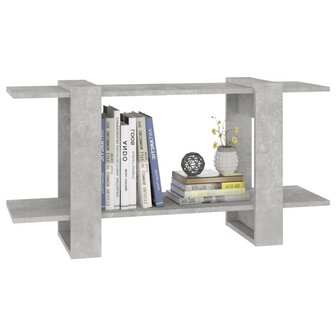 Boekenkast 100x30x51 cm bewerkt hout betongrijs 8720286842690 5