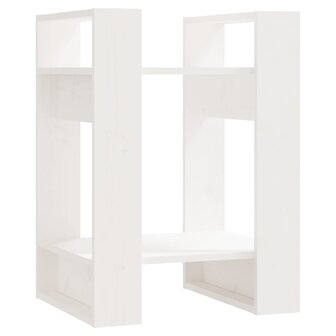 Boekenkast/kamerscherm 41x35x57 cm massief grenenhout wit 8720286904930 2